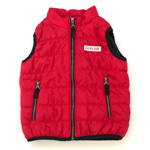 Carter's Cool Dude Red Puffer - Picture 1 of 7